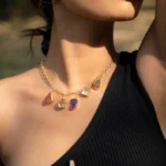 Rough gemstone Citrine necklace